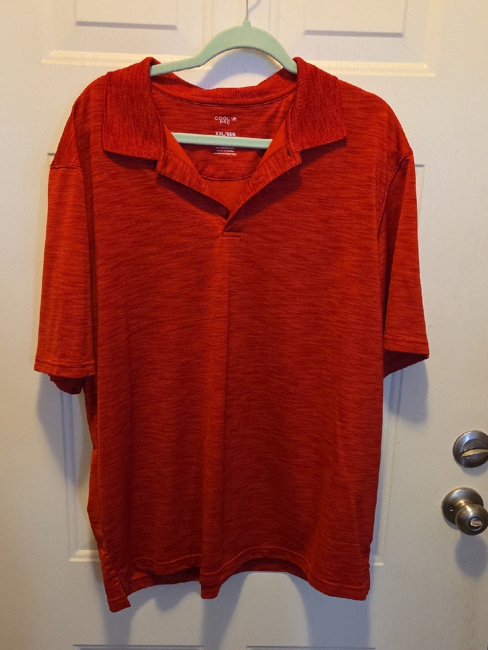Red Heather Polo - Men's Short Sleeve Performance Shirt